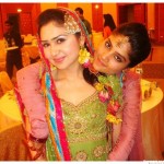 Latest Pakistani Bridal Multi Colored Mehndi Dresses for Girls  (2)