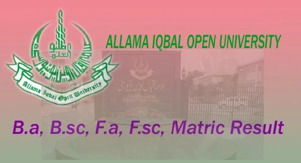 AIOU ba,bsc,f.a, fsc & matric result spring semester 2014