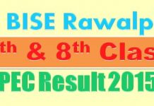 Online 8th Class Result 2015 Punjab Examination Commission