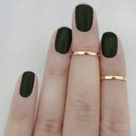 beautiful black colour nails by matte