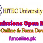 hitec university taxila admission 2018 last date
