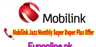 mobilink jazz monthly super duper plus offer