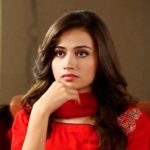 sana javed sexy images in red dress