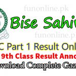 bise sahiwal 9th class result 2018