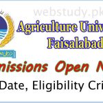university of agriculture faisalabad admission 2018