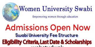 women university swabi admission