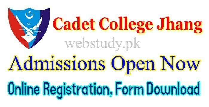 cadet college jhang admission 2019