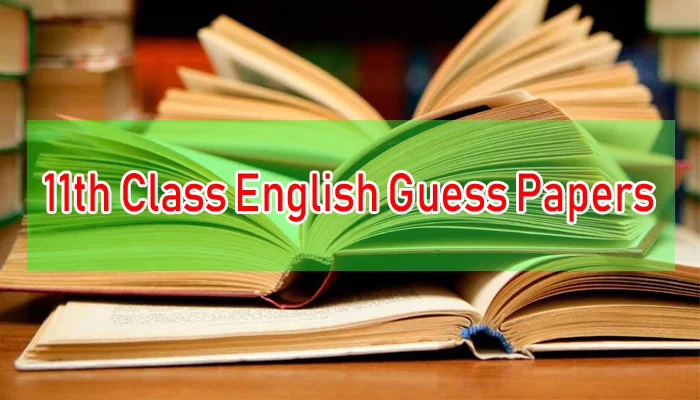 Inter 11th Class English Guess Papers