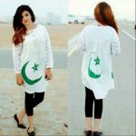 independence day of pakistan shirts for girls