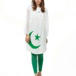pakistan flag printed dresses for girls