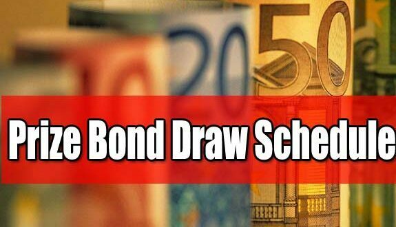 Prize Bond Draw Schedule