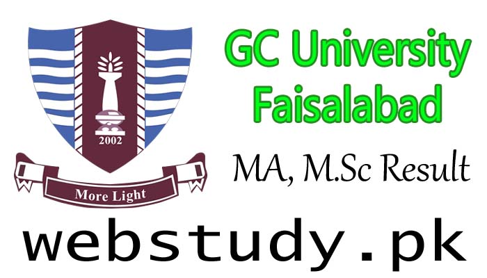 gc university faisalabad result ma physical education