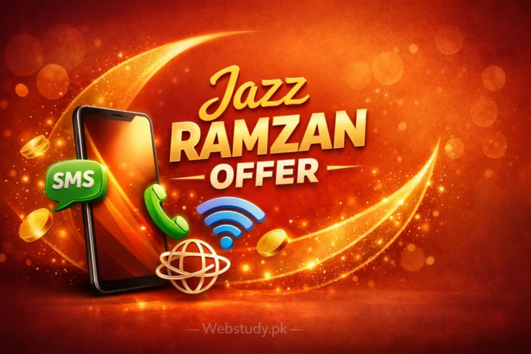 Festive mobile offer graphic for Jazz Ramzan telecom promotion