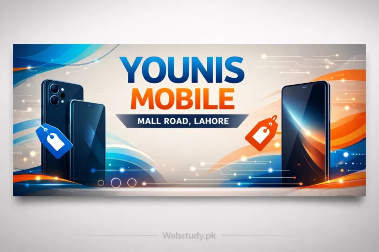 Mobile phone rate list graphic with abstract phones and tech icons